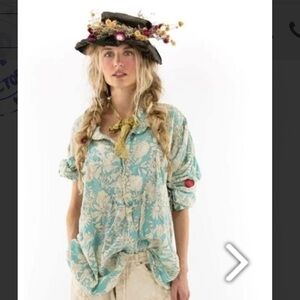 Magnolia Pearl Beautanica European Cotton Blockprin Tora Shirt